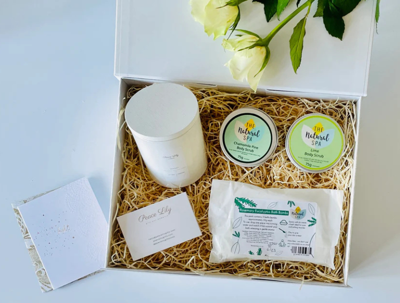 Peace Lily Gift Box Hampers - Image 2